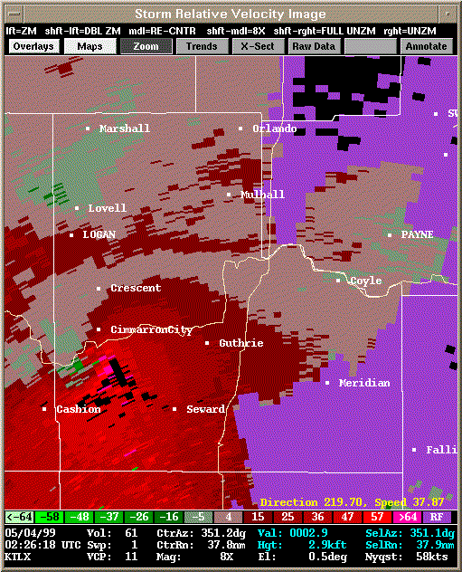 KTLX Radar Image