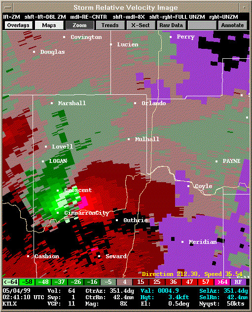 KTLX Radar Image