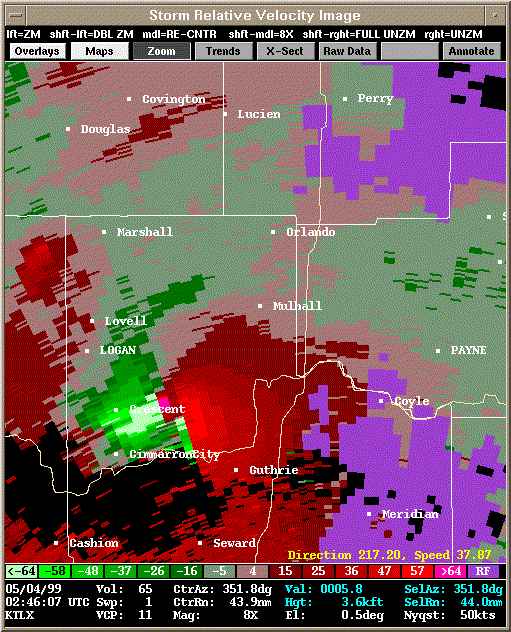 KTLX Radar Image