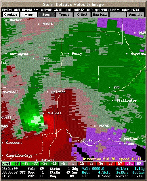 KTLX Radar Image