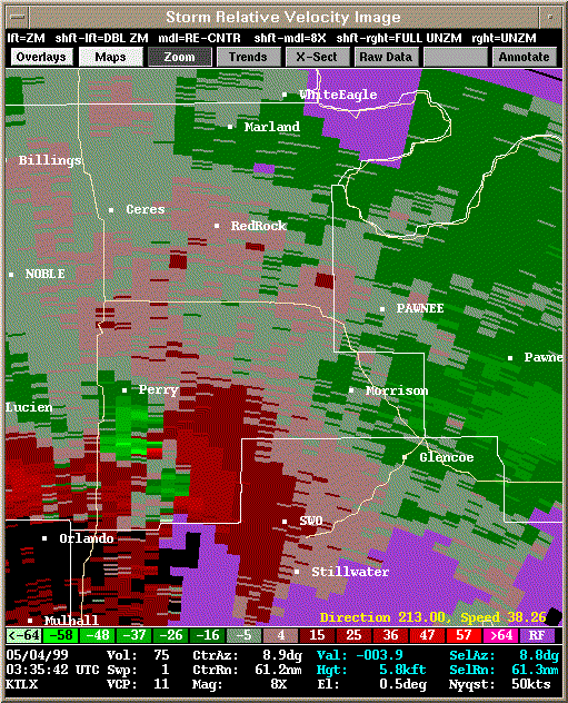 KTLX Radar Image