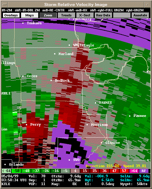 KTLX Radar Image