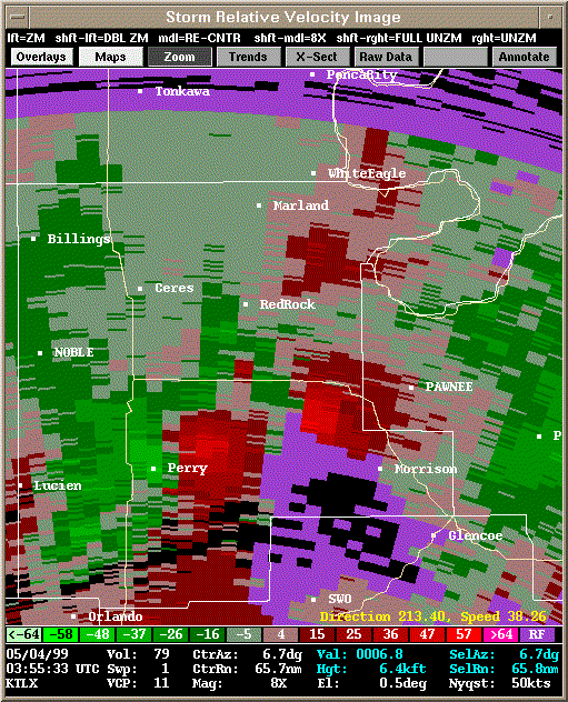 KTLX Radar Image