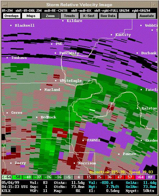 KTLX Radar Image