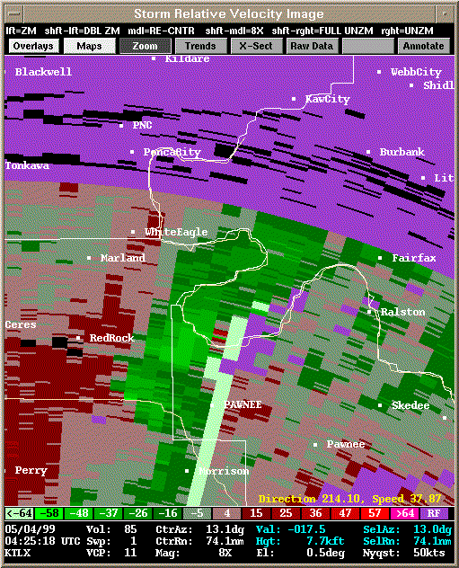 KTLX Radar Image