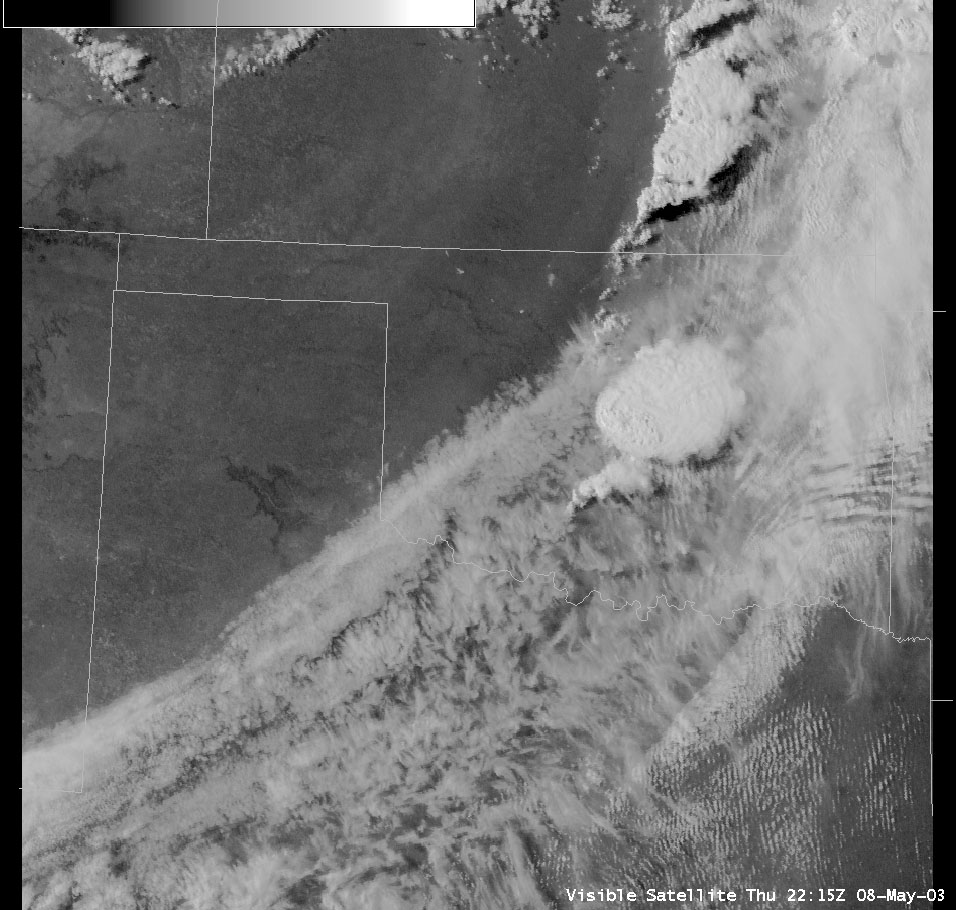 Satellite Image for 5:15 PM CDT, 5/08/2003