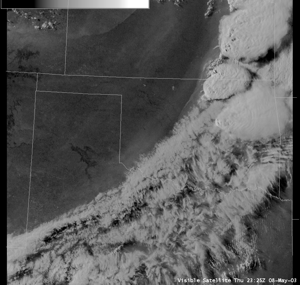 Satellite Image for 6:25 PM CDT, 5/08/2003