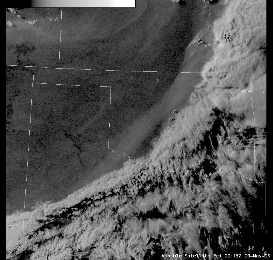 Satellite Image for 7:15 PM CDT, 5/08/2003