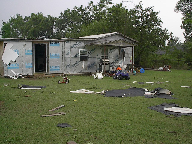 May 9, 2003 tornado damage photo