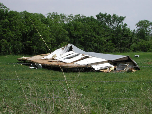 May 9, 2003 tornado damage photo