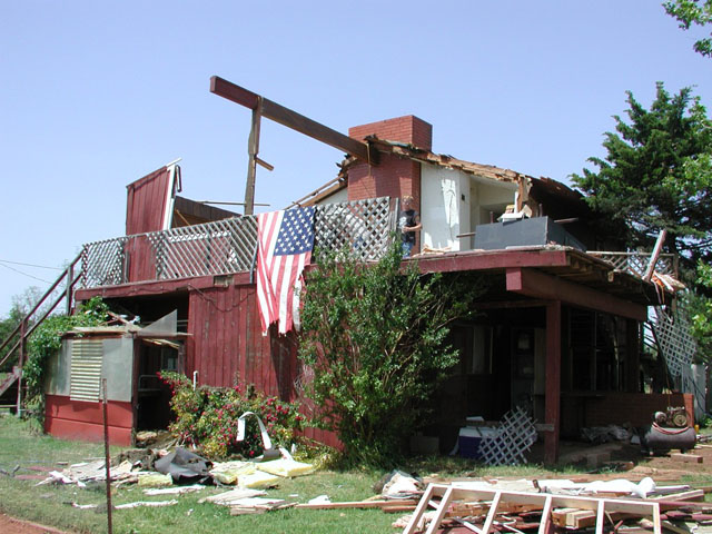 May 9, 2003 tornado damage photo