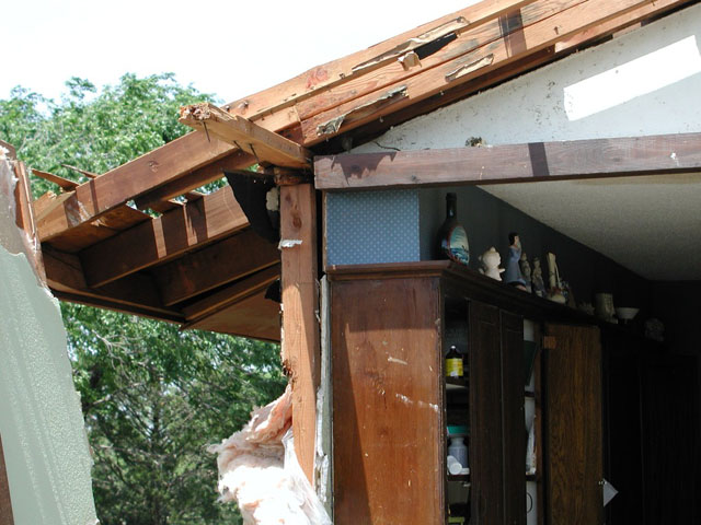 May 9, 2003 tornado damage photo