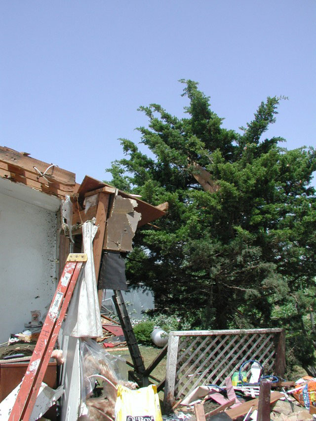 May 9, 2003 tornado damage photo