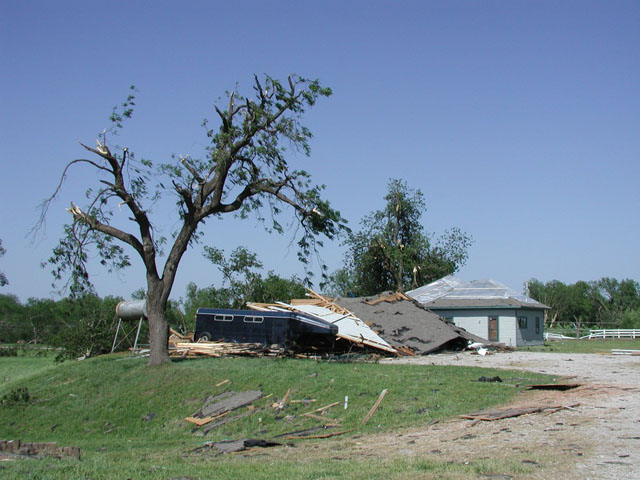 May 9, 2003 tornado damage photo