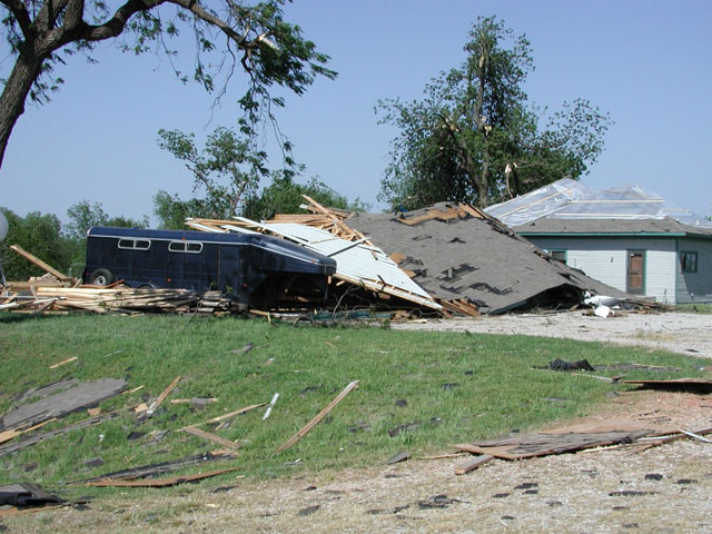 May 9, 2003 tornado damage photo