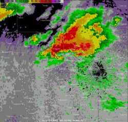 KTLX Radar Images in Canadian County, 920pm-1120pm CDT, May 9, 2003