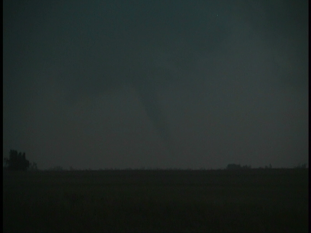 Video Screen Capture of Tornado #1 Near Eakley, OK at approximately 7:50 pm CDT on 5/09/2003