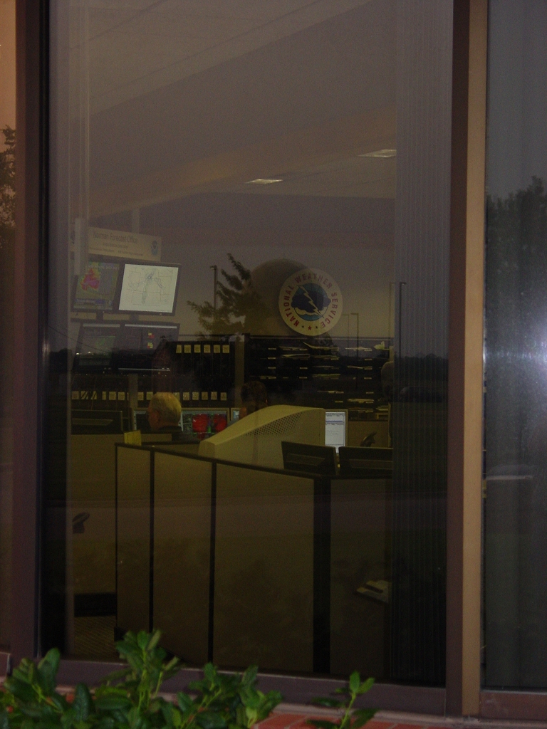 View of severe weather operations inside the NWS Norman office during the evening of May 29, 2004