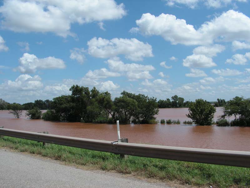 View from Highway 81 Bridge looking Downstream