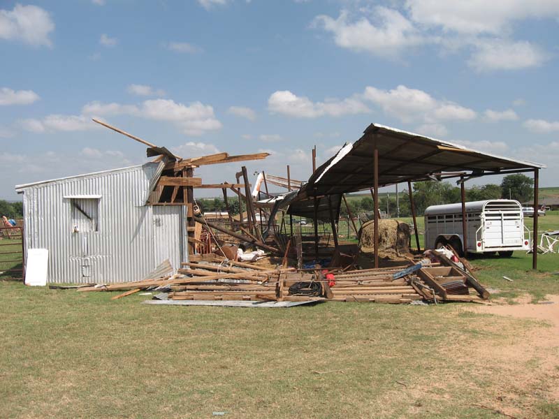 August 19, 2007 tornado damage photo