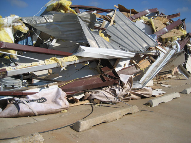 Central Oklahoma Tornado Damage Photo