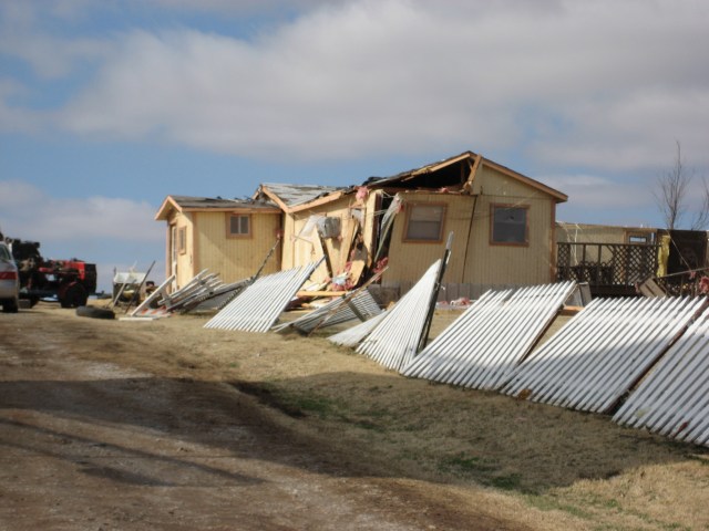 Central Oklahoma Tornado Damage Photo