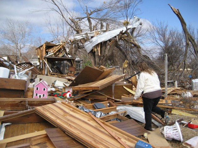 Central Oklahoma Tornado Damage Photo