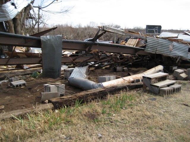 Central Oklahoma Tornado Damage Photo