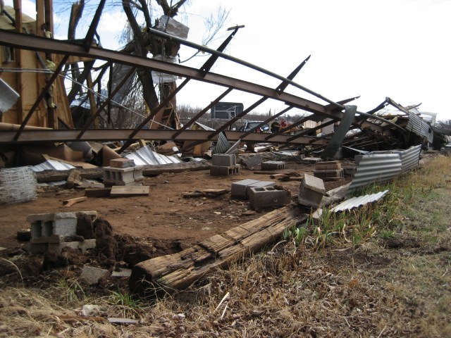 Central Oklahoma Tornado Damage Photo