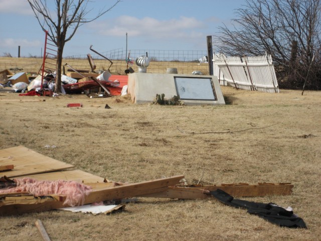 Central Oklahoma Tornado Damage Photo