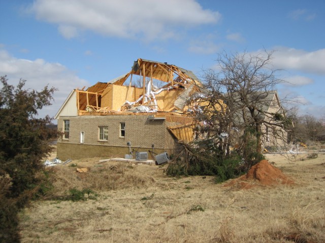 Central Oklahoma Tornado Damage Photo