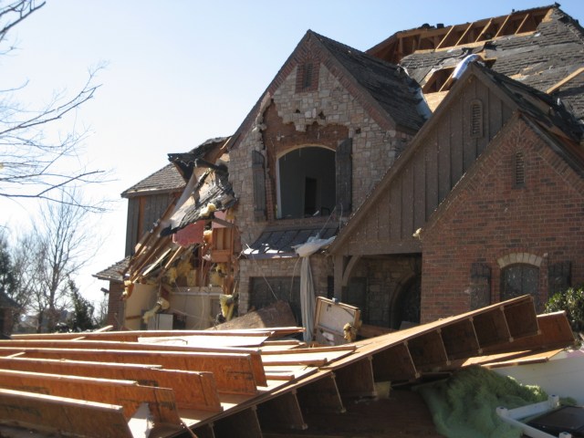 Central Oklahoma Tornado Damage Photo