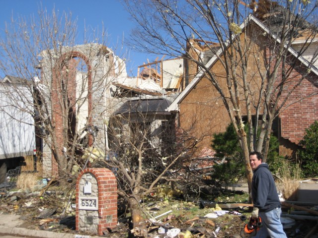 Central Oklahoma Tornado Damage Photo