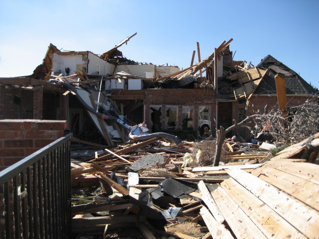 Central Oklahoma Tornado Damage Photo