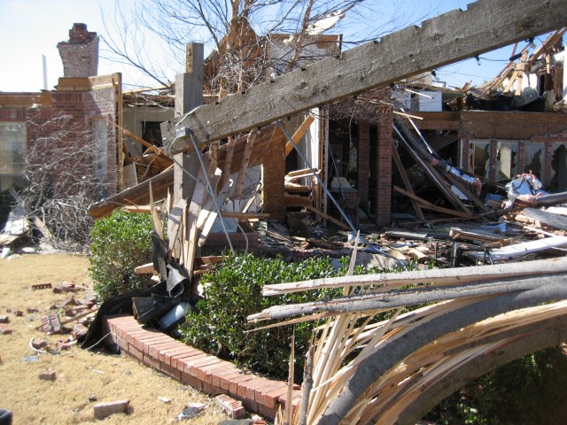 Central Oklahoma Tornado Damage Photo