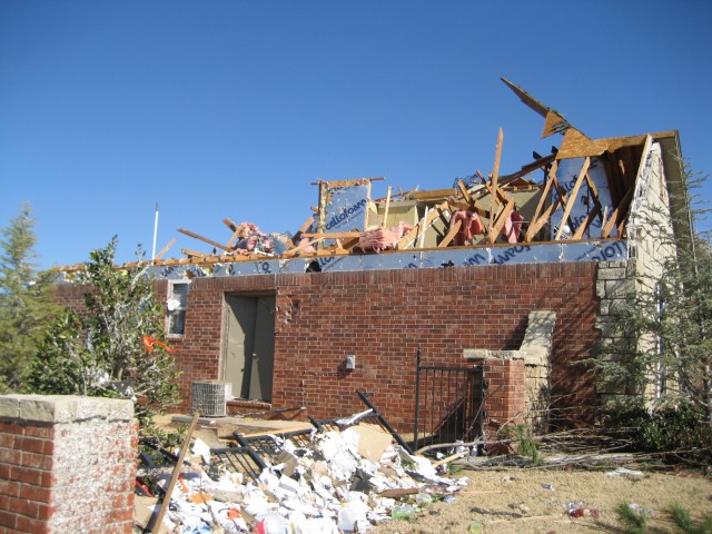 Central Oklahoma Tornado Damage Photo