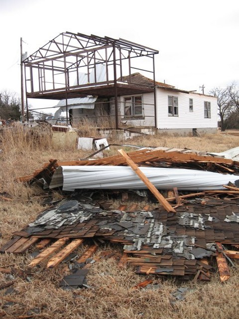 Central Oklahoma Tornado Damage Photo