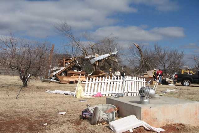 Central Oklahoma Tornado Damage Photo