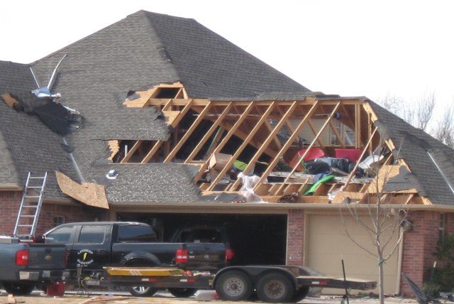 Central Oklahoma Tornado Damage Photo