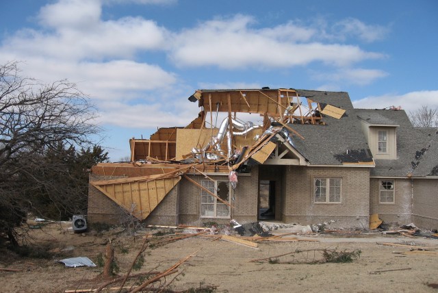 Central Oklahoma Tornado Damage Photo