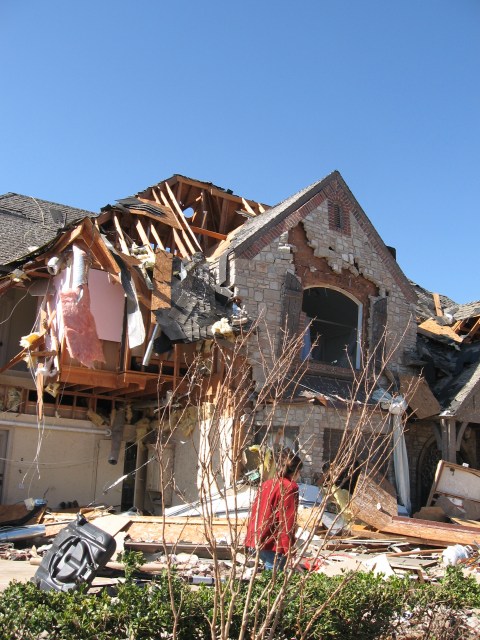 Central Oklahoma Tornado Damage Photo