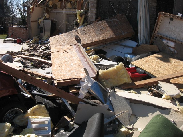 Central Oklahoma Tornado Damage Photo