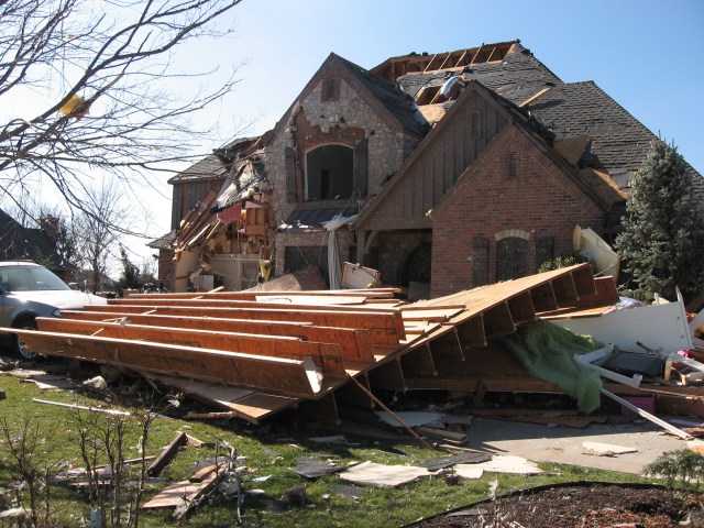 Central Oklahoma Tornado Damage Photo