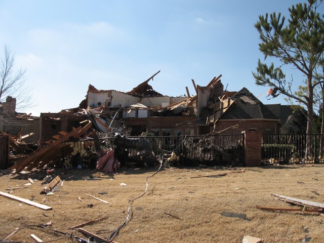 Central Oklahoma Tornado Damage Photo