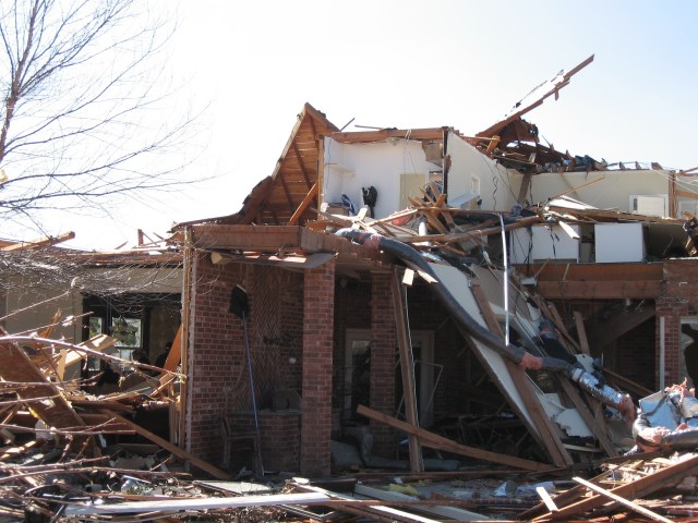 Central Oklahoma Tornado Damage Photo