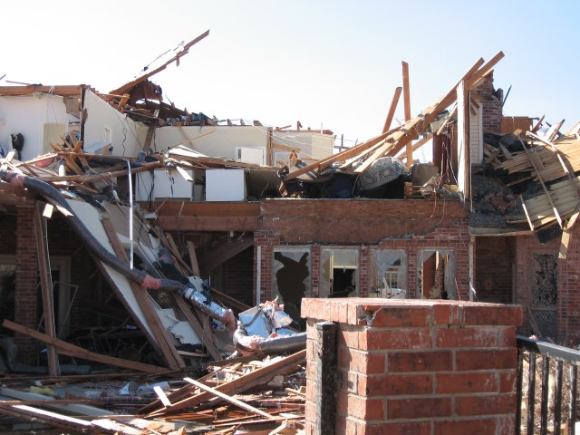 Central Oklahoma Tornado Damage Photo