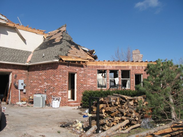 Central Oklahoma Tornado Damage Photo