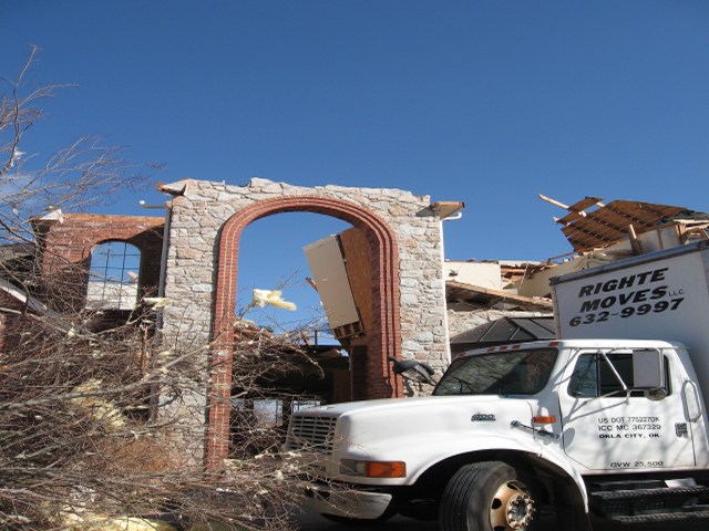 Central Oklahoma Tornado Damage Photo