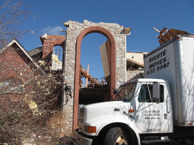 Central Oklahoma Tornado Damage Photo