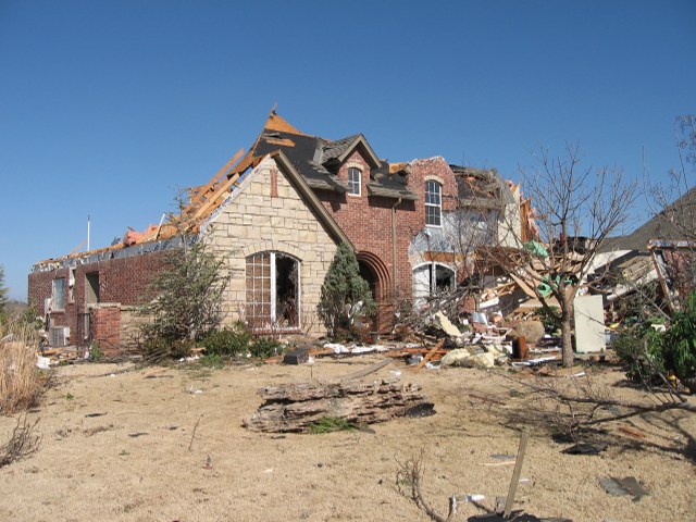 Central Oklahoma Tornado Damage Photo